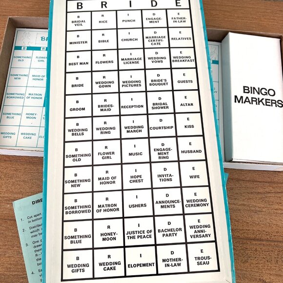 Bride Bingo Game - Vintage - Picture 3 of 6